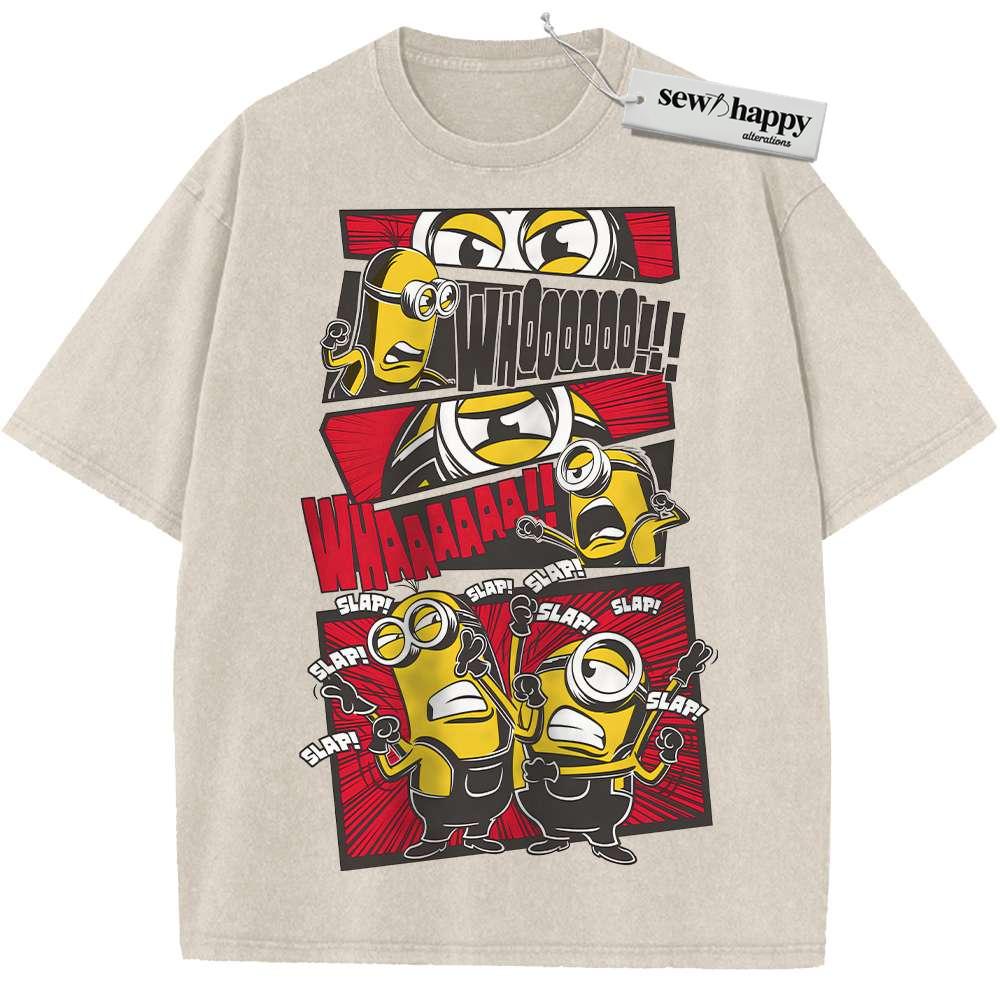 Wash Tee Minions Shirt, Animated Shirt, Vintage Tee