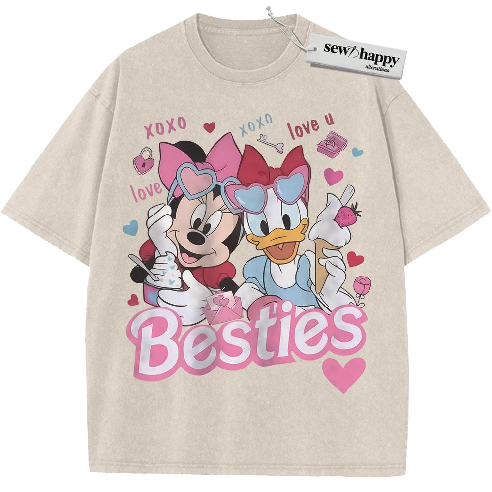 Wash Tee Minnie Mouse Shirt, Daisy Duck Shirt, Animated Shirt, Vintage Tee