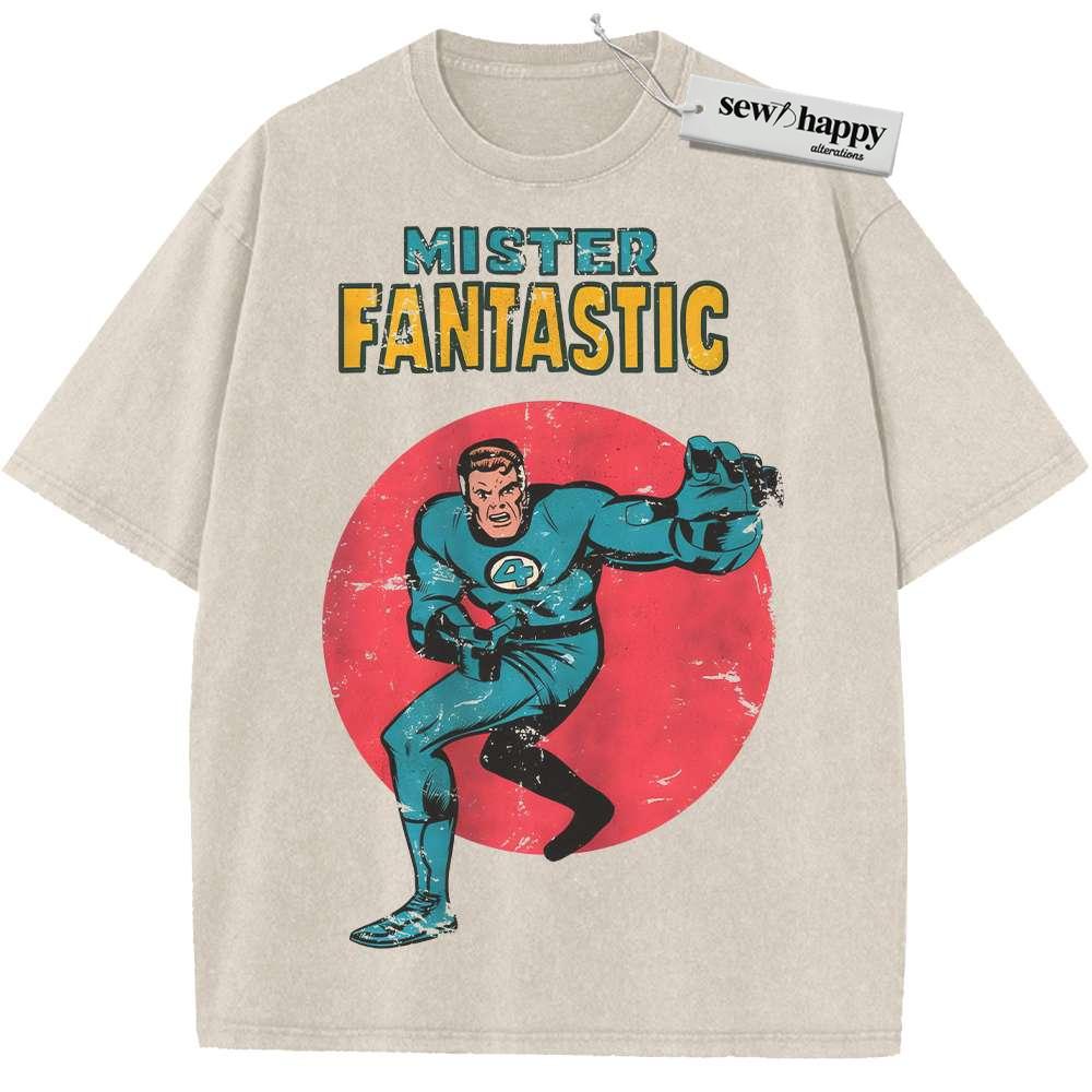 Wash Tee Mister Fantastic Shirt, Reed Richards Shirt, The Fantastic Four Shirt, Marvel Comics Shirt, Vintage Tee