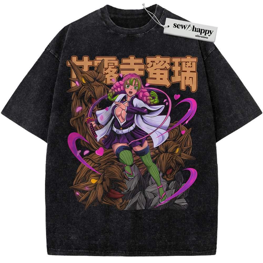 Wash Tee Mitsuri Kanroji Shirt, Demon Slayer Shirt, Anime Shirt, Vintage T-Shirt Wash Tee Mitsuri Kanroji Shirt, Demon Slayer Shirt, Anime Shirt, Vintage T-Shirt - Image 1
