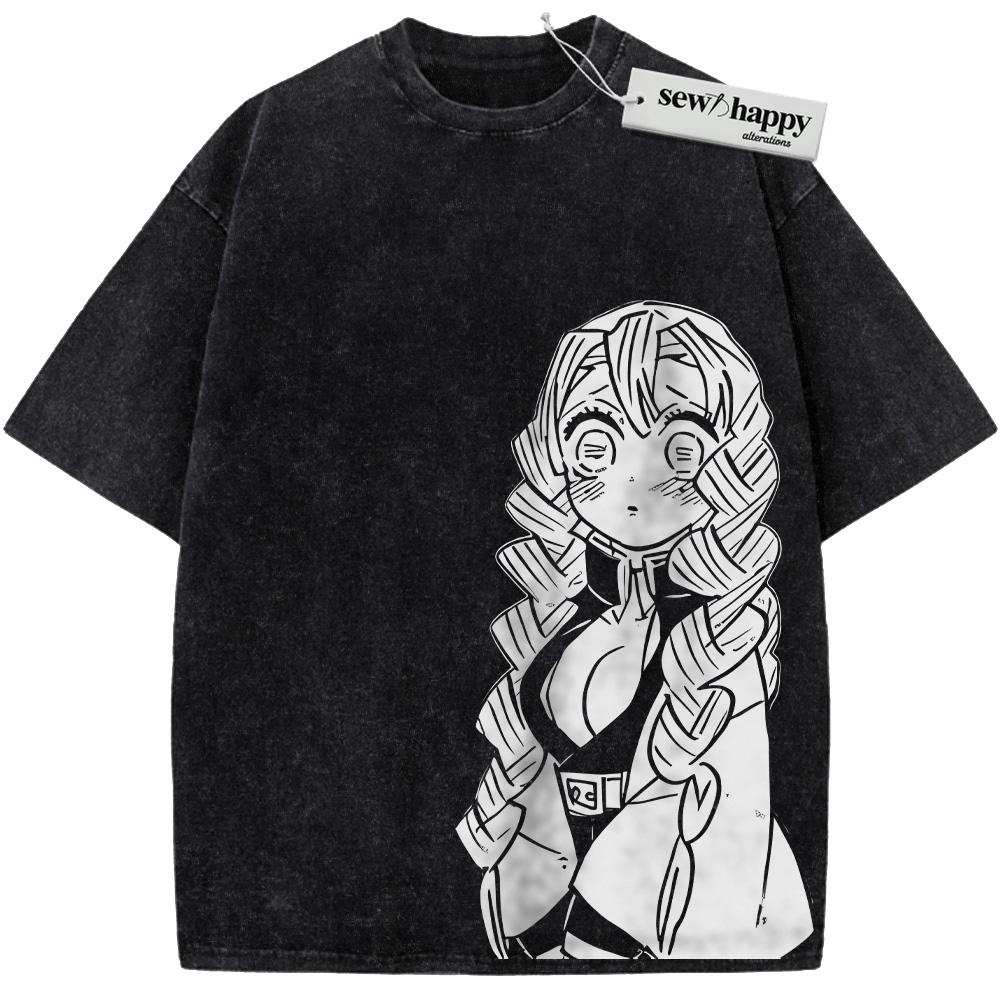 Wash Tee Mitsuri Kanroji Shirt, Demon Slayer Shirt, Anime Shirt, Vintage T-Shirt Wash Tee Mitsuri Kanroji Shirt, Demon Slayer Shirt, Anime Shirt, Vintage T-Shirt - Image 1