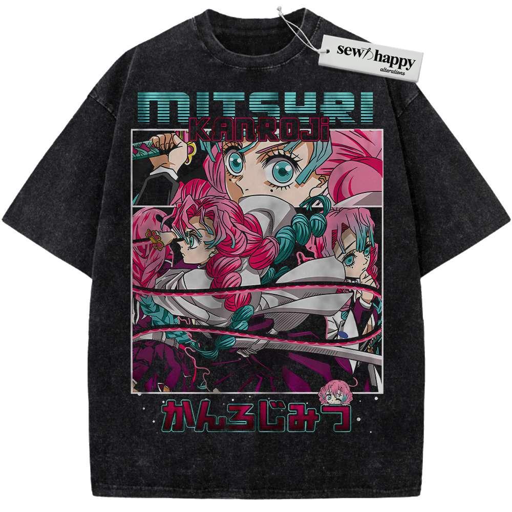 Wash Tee Mitsuri Kanroji Shirt, Demon Slayer Shirt, Anime Shirt, Vintage Tee Wash Tee Mitsuri Kanroji Shirt, Demon Slayer Shirt, Anime Shirt, Vintage Tee - Image 1