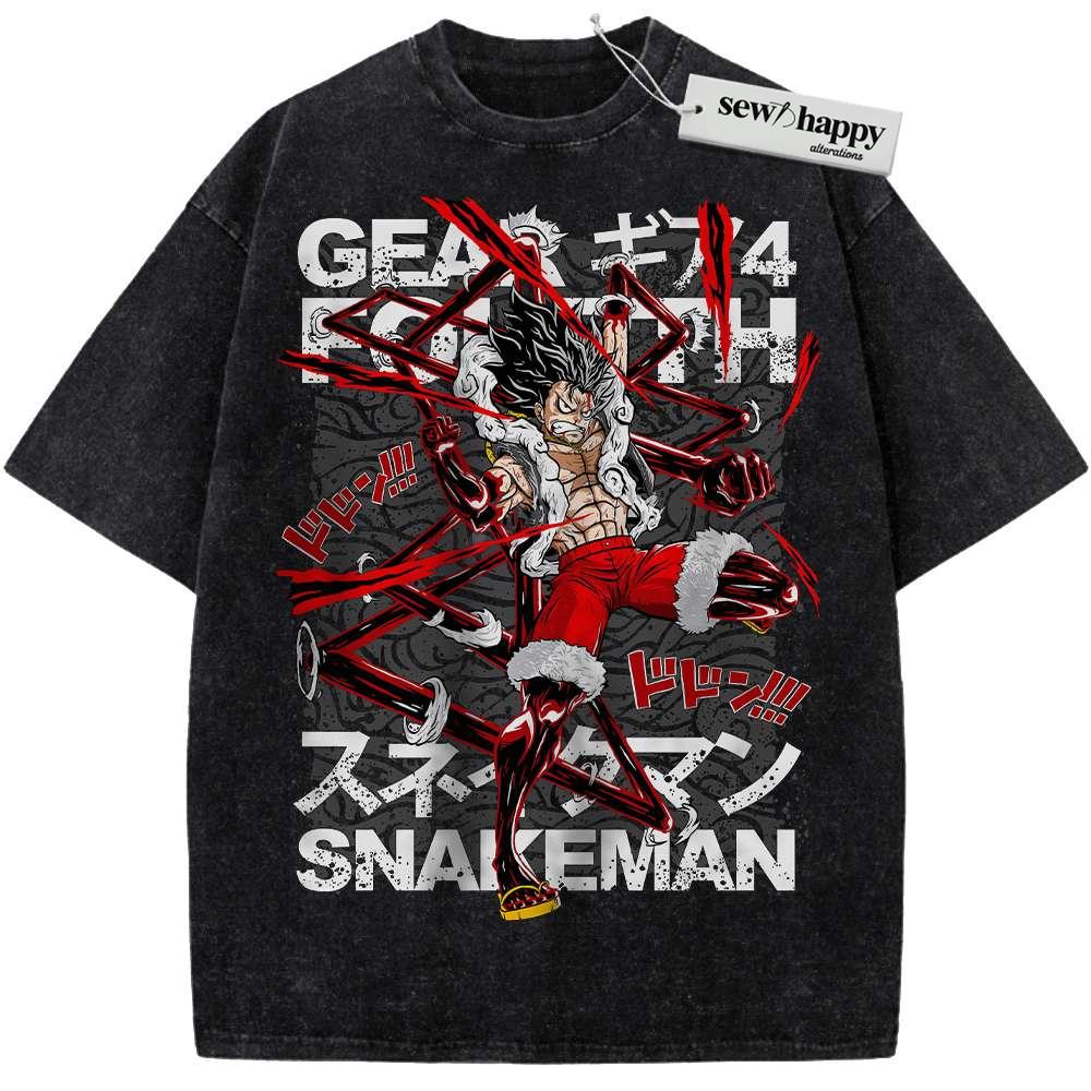 Wash Tee Monkey D Luffy Shirt, One Piece Shirt, Anime Shirt, Vintage Tee Wash Tee Monkey D Luffy Shirt, One Piece Shirt, Anime Shirt, Vintage Tee - Image 1