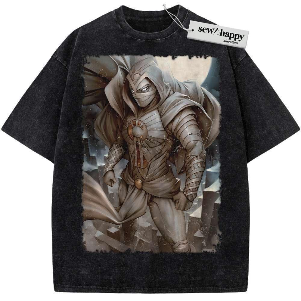 Wash Tee Moon Knight Shirt, Marvel Comics Shirt, Vintage Tee Wash Tee Moon Knight Shirt, Marvel Comics Shirt, Vintage Tee - Image 1
