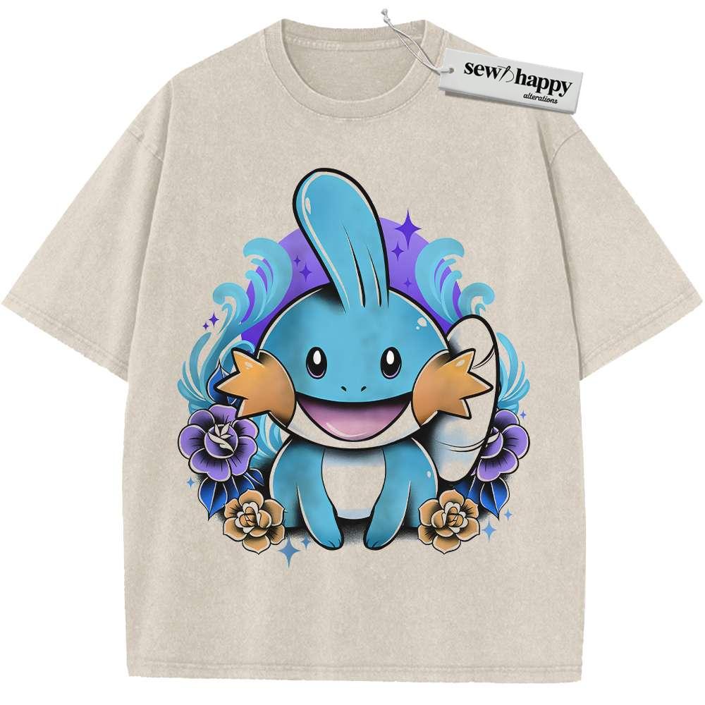 Wash Tee Mudkip Shirt, Pokemon shirt, Anime Shirt, Vintage T-Shirt