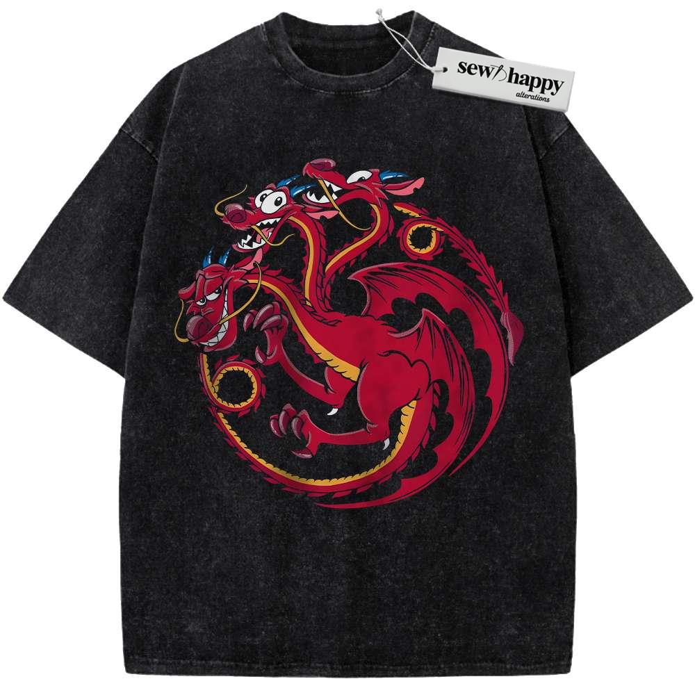 Wash Tee Mushu Shirt, Mulan Shirt, Animated Shirt, Vintage Tee