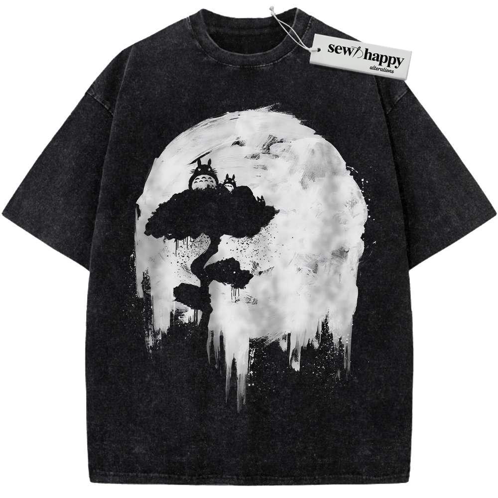 Wash Tee My Neighbor Totoro Shirt, Studio Ghibli Shirt, Anime Shirt, Vintage T-Shirt Wash Tee My Neighbor Totoro Shirt, Studio Ghibli Shirt, Anime Shirt, Vintage T-Shirt - Image 1