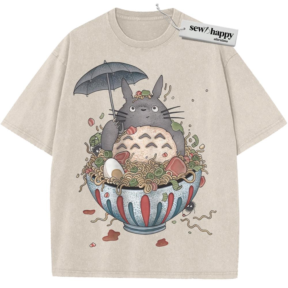 Wash Tee My Neighbor Totoro Shirt, Studio Ghibli Shirt, Anime Shirt, Vintage T-Shirt Wash Tee My Neighbor Totoro Shirt, Studio Ghibli Shirt, Anime Shirt, Vintage T-Shirt - Image 1
