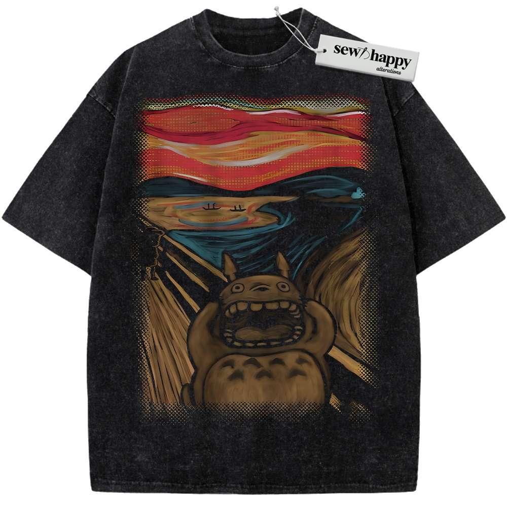 Wash Tee My Neighbor Totoro Shirt, Studio Ghibli Shirt, Anime Shirt, Vintage T-Shirt Wash Tee My Neighbor Totoro Shirt, Studio Ghibli Shirt, Anime Shirt, Vintage T-Shirt - Image 1