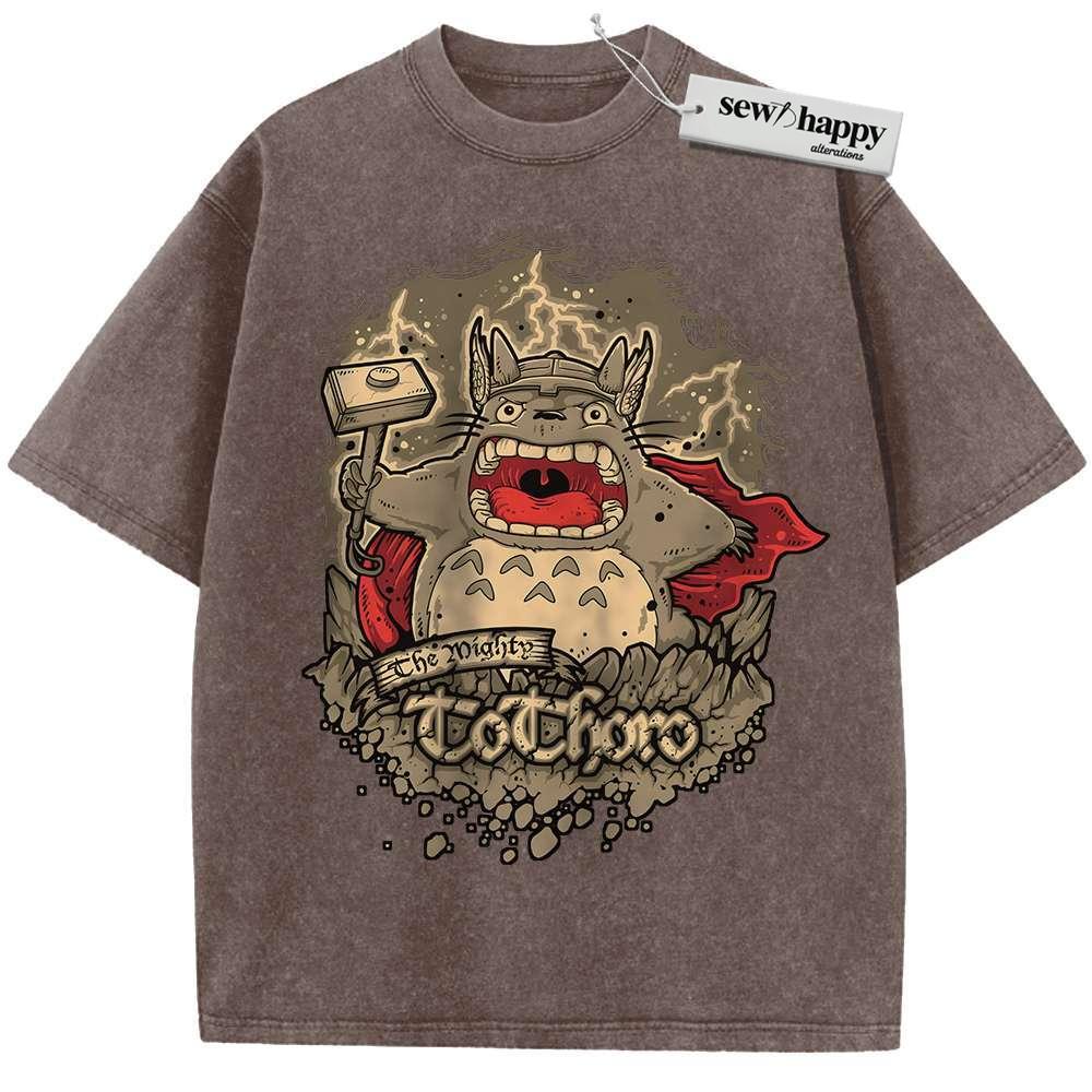 Wash Tee My Neighbor Totoro Shirt, Studio Ghibli Shirt, Anime Shirt, Vintage T-Shirt Wash Tee My Neighbor Totoro Shirt, Studio Ghibli Shirt, Anime Shirt, Vintage T-Shirt - Image 1