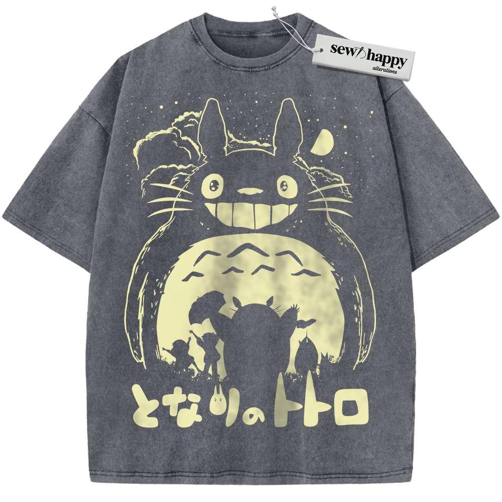 Wash Tee My Neighbor Totoro Shirt, Studio Ghibli Shirt, Anime Shirt, Vintage T-Shirt Wash Tee My Neighbor Totoro Shirt, Studio Ghibli Shirt, Anime Shirt, Vintage T-Shirt - Image 1