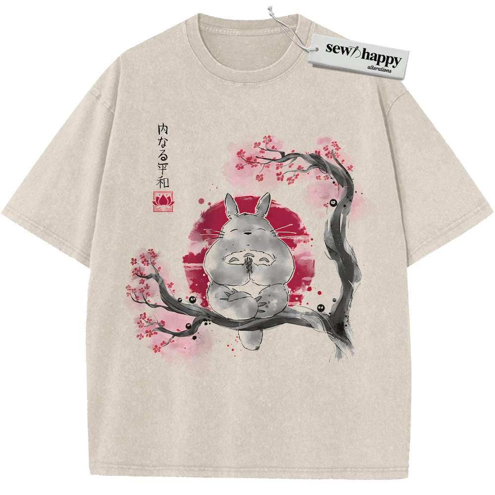 Wash Tee My Neighbor Totoro Shirt, Studio Ghibli Shirt, Anime Shirt, Vintage Tee