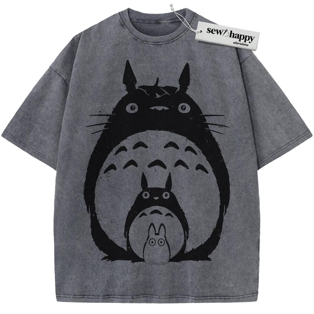 Wash Tee My Neighbor Totoro Shirt, Studio Ghibli Shirt, Anime Shirt, Vintage Tee Wash Tee My Neighbor Totoro Shirt, Studio Ghibli Shirt, Anime Shirt, Vintage Tee - Image 1