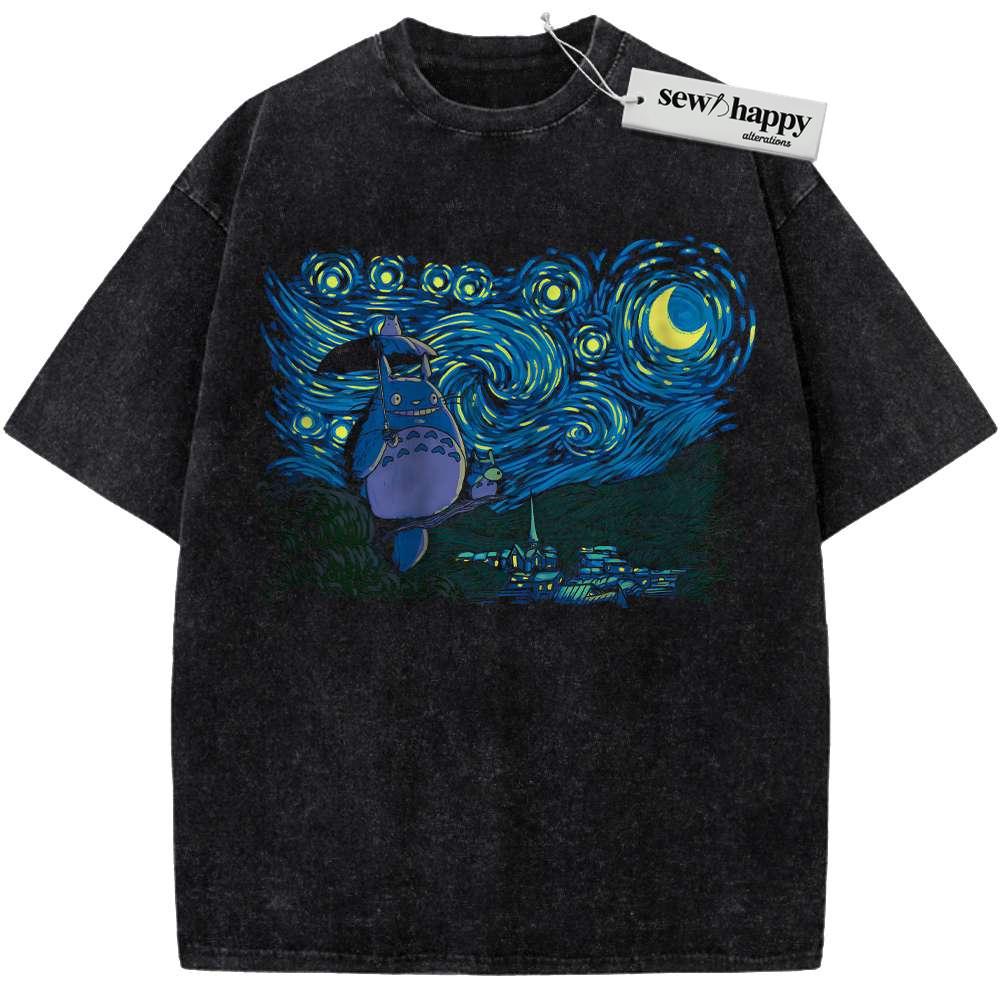 Wash Tee My Neighbor Totoro Shirt, Studio Ghibli Shirt, Anime Shirt, Vintage Tee