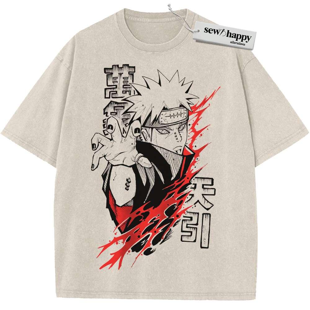 Wash Tee Nagato Uzumaki Shirt, Naruto Shirt, Anime Shirt, Vintage T-Shirt