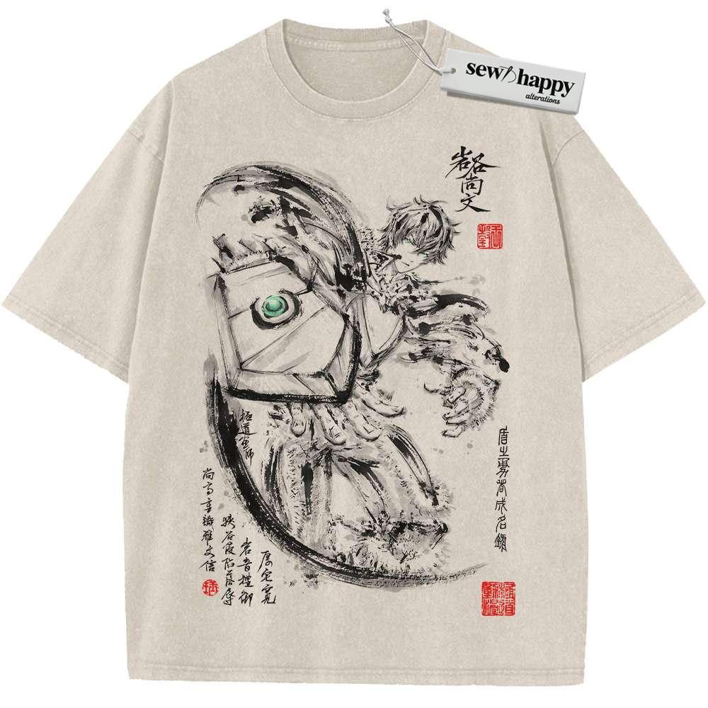 Wash Tee Naofumi Iwatani Shirt, The Rising of The Shield Hero Shirt, Anime Shirt, Vintage Tee