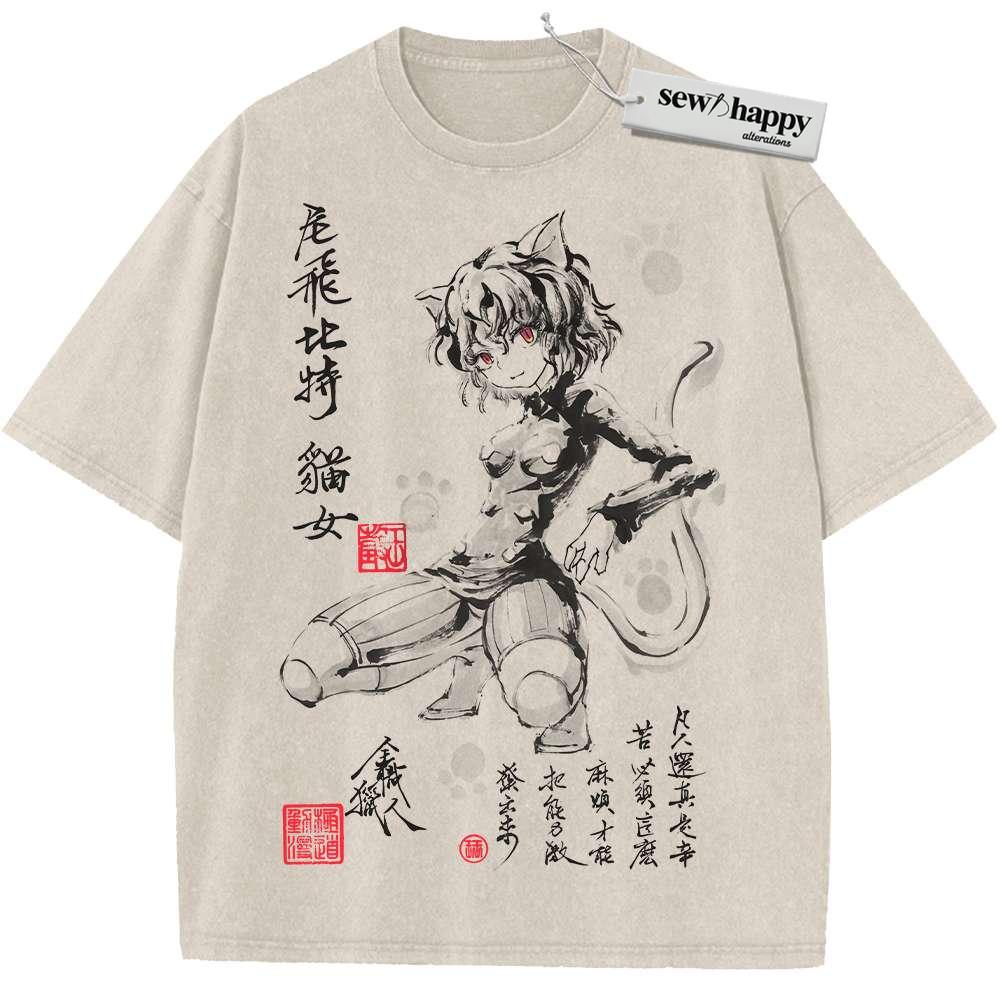 Wash Tee Neferpitou Shirt, Hunter x Hunter Shirt, HxH Shirt, Anime Shirt, Vintage T-Shirt