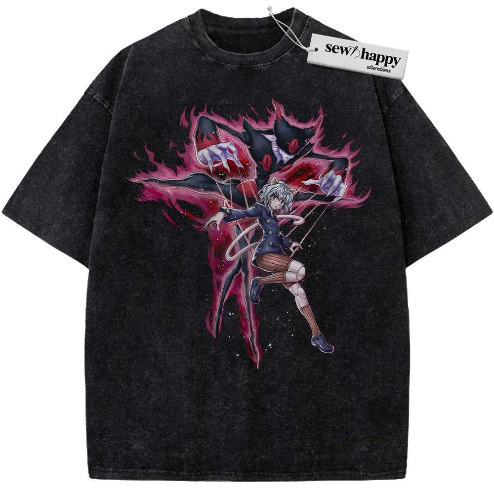 Wash Tee Neferpitou Shirt, Pitou Shirt, Hunter x Hunter Shirt, HxH Shirt, Anime Shirt, Vintage Tee Wash Tee Neferpitou Shirt, Pitou Shirt, Hunter x Hunter Shirt, HxH Shirt, Anime Shirt, Vintage Tee - Image 1