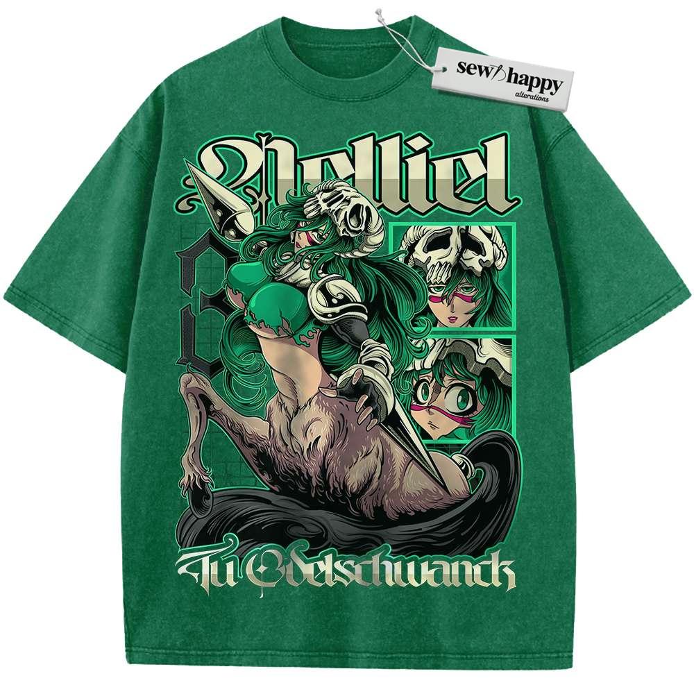 Wash Tee Nelliel Tu Odelschwanck Shirt, Bleach Shirt, Anime Shirt, Vintage T-Shirt