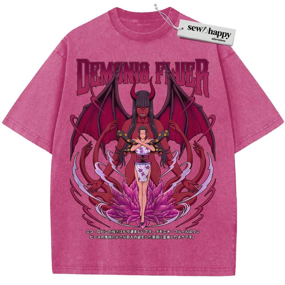 Wash Tee Nico Robin Shirt, One Piece Shirt, Anime Shirt, Vintage Tee