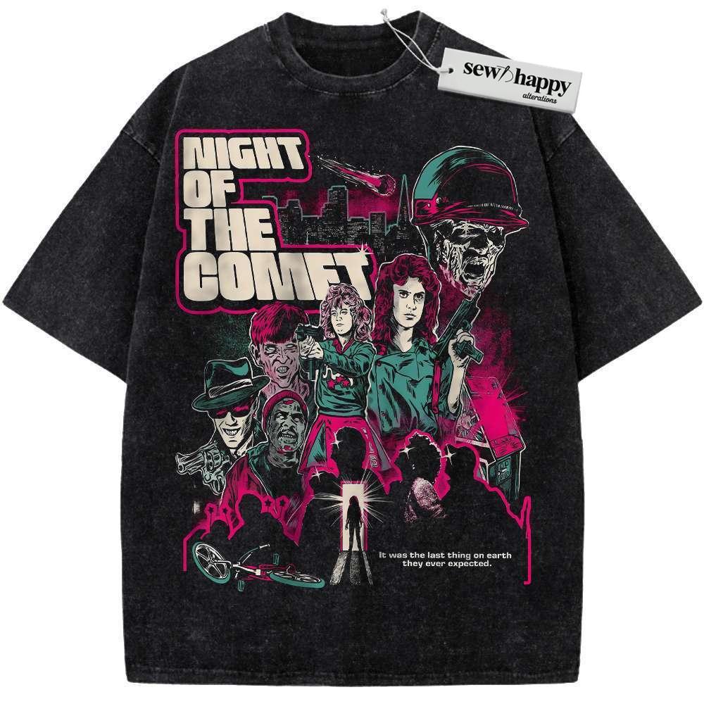 Wash Tee Night of the Comet Shirt, Halloween Shirt, Horror Movie Shirt, Vintage T-Shirt
