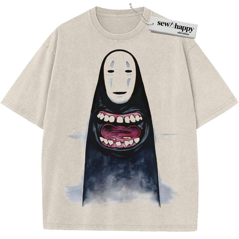 Wash Tee No Face Shirt, Spirited Away Shirt, Studio Ghibli Shirt, Anime Shirt, Vintage T-Shirt