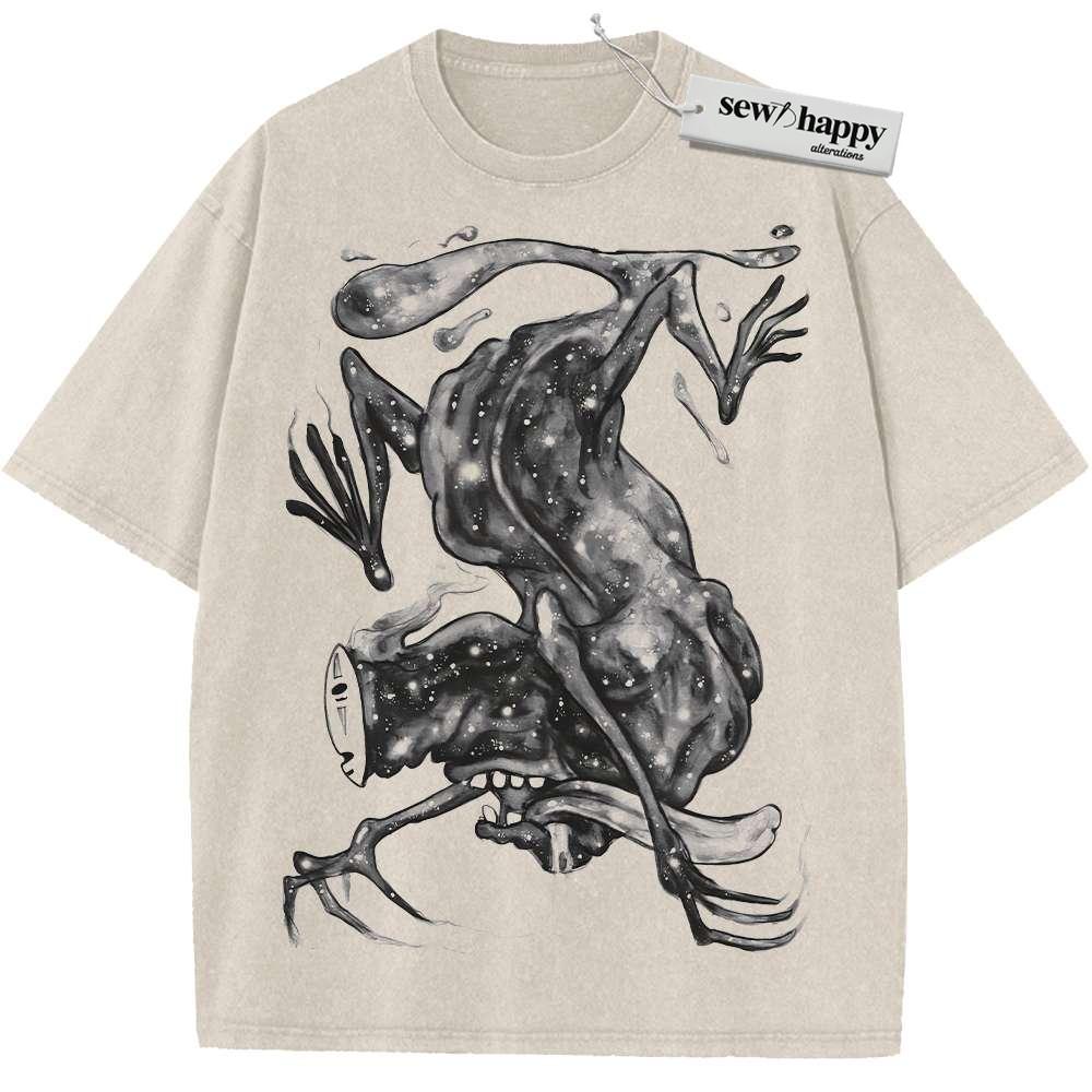 Wash Tee No Face Shirt, Spirited Away Shirt, Studio Ghibli Shirt, Anime Shirt, Vintage T-Shirt