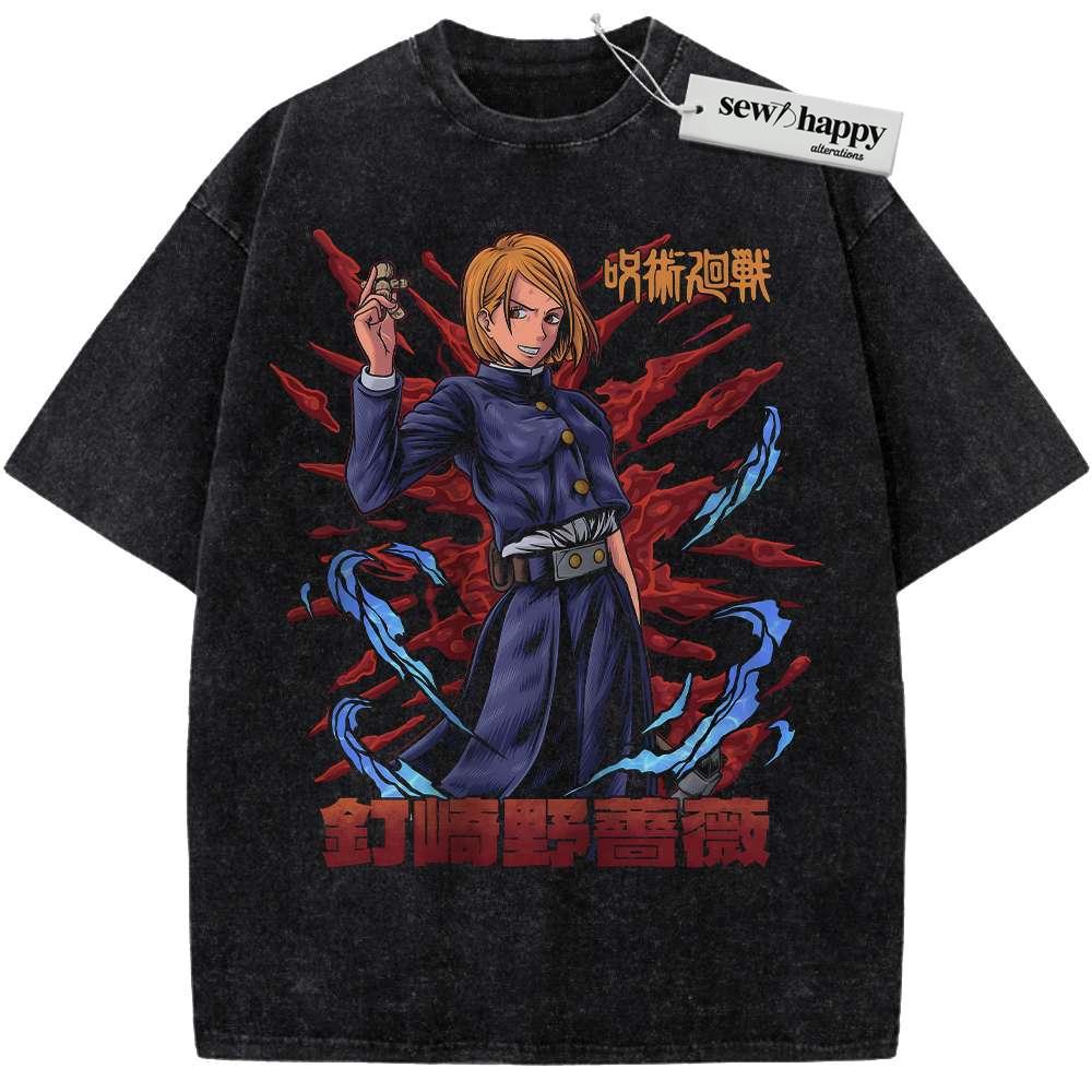 Wash Tee Nobara Kugisaki Shirt, Jujutsu Kaisen Shirt, Anime Shirt, Vintage T-Shirt