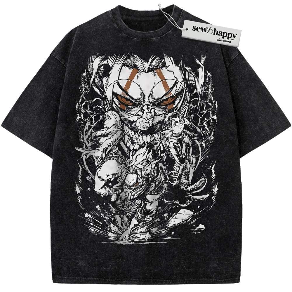 Wash Tee Okarun Shirt, Dandadan Shirt, Anime Shirt, Vintage T-Shirt Wash Tee Okarun Shirt, Dandadan Shirt, Anime Shirt, Vintage T-Shirt - Image 1