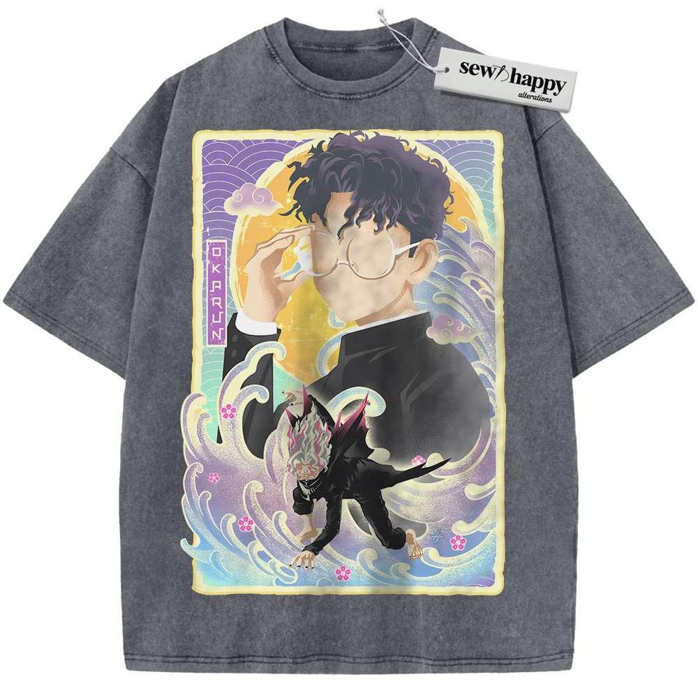 Wash Tee Okarun Shirt, Dandadan Shirt, Anime Shirt, Vintage Tee