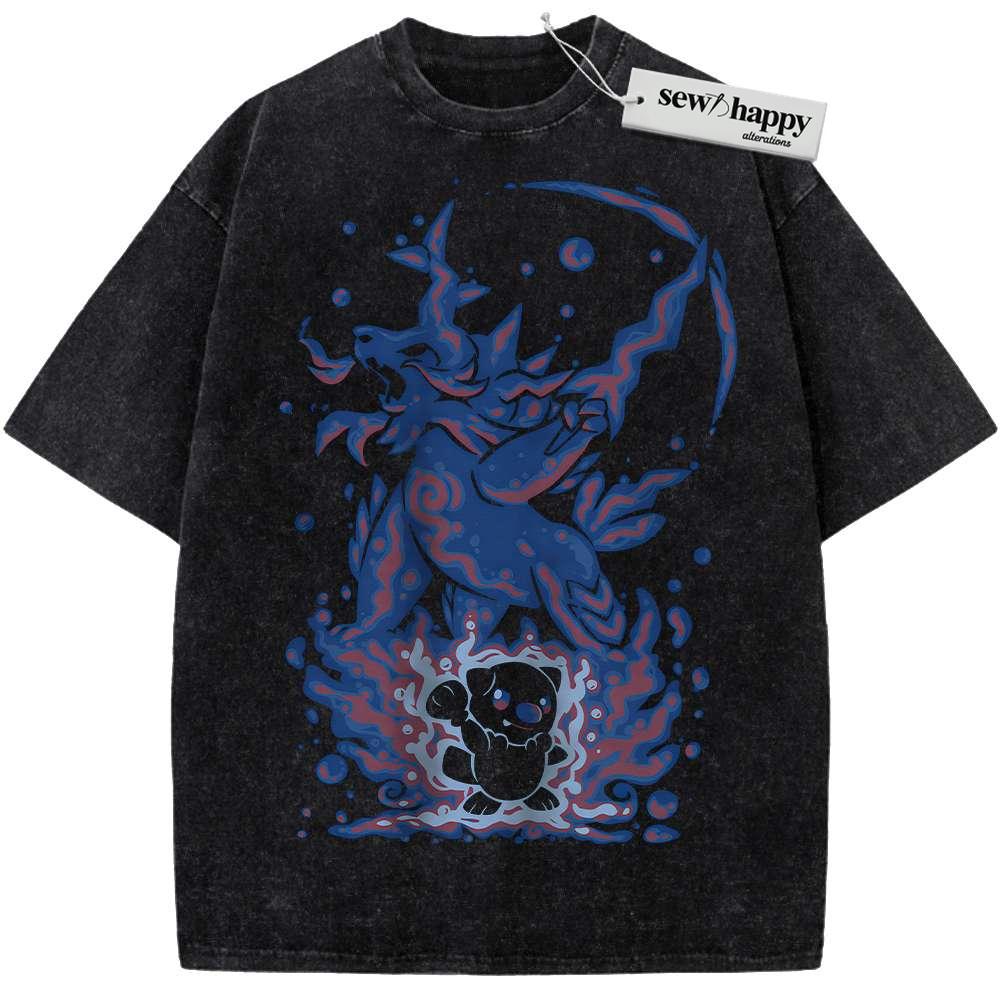 Wash Tee Oshawott vs Samurott Shirt, Pokemon shirt, Anime Shirt, Vintage T-Shirt