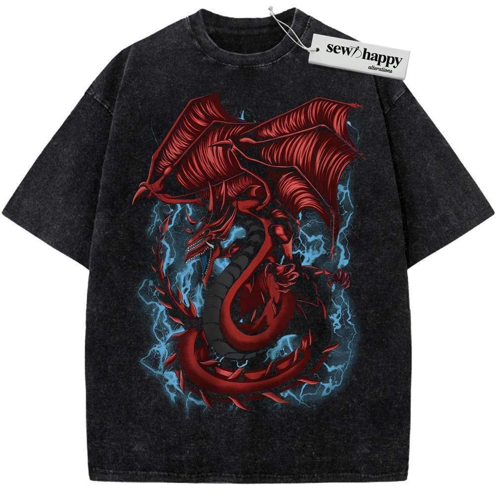 Wash Tee Osiris: Slifer the Sky Dragon Shirt, Anime Shirt, Vintage T-Shirt