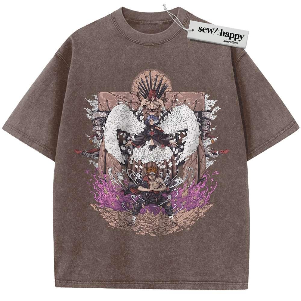 Wash Tee Pain - Nagato Uzumaki Shirt, Naruto Shirt, Anime Shirt, Vintage Tee