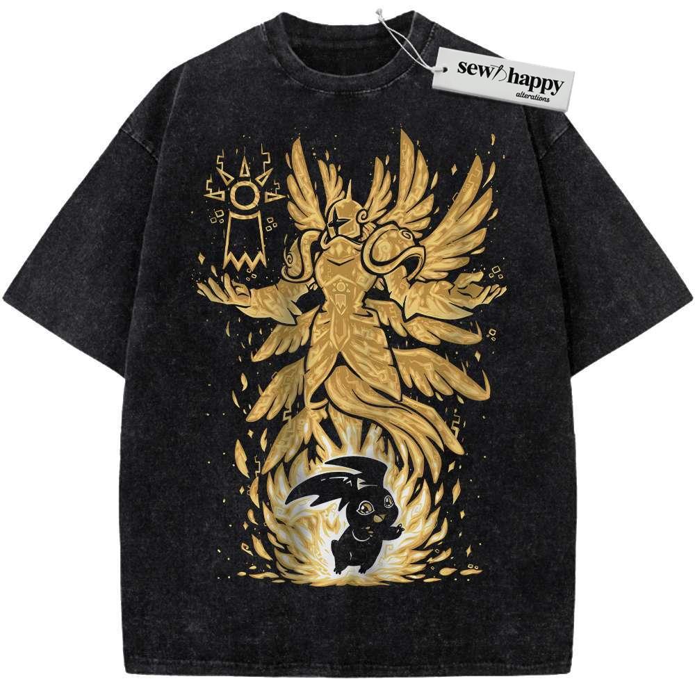 Wash Tee Patamon Shirt, Digimon Adventure Shirt, Anime Shirt, Vintage Tee