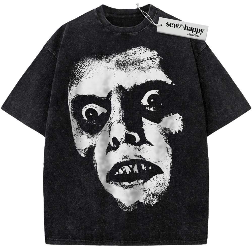 Wash Tee Pazuzu Shirt, The Exorcist Shirt, Halloween Shirt, Horror Shirt, Vintage T-Shirt