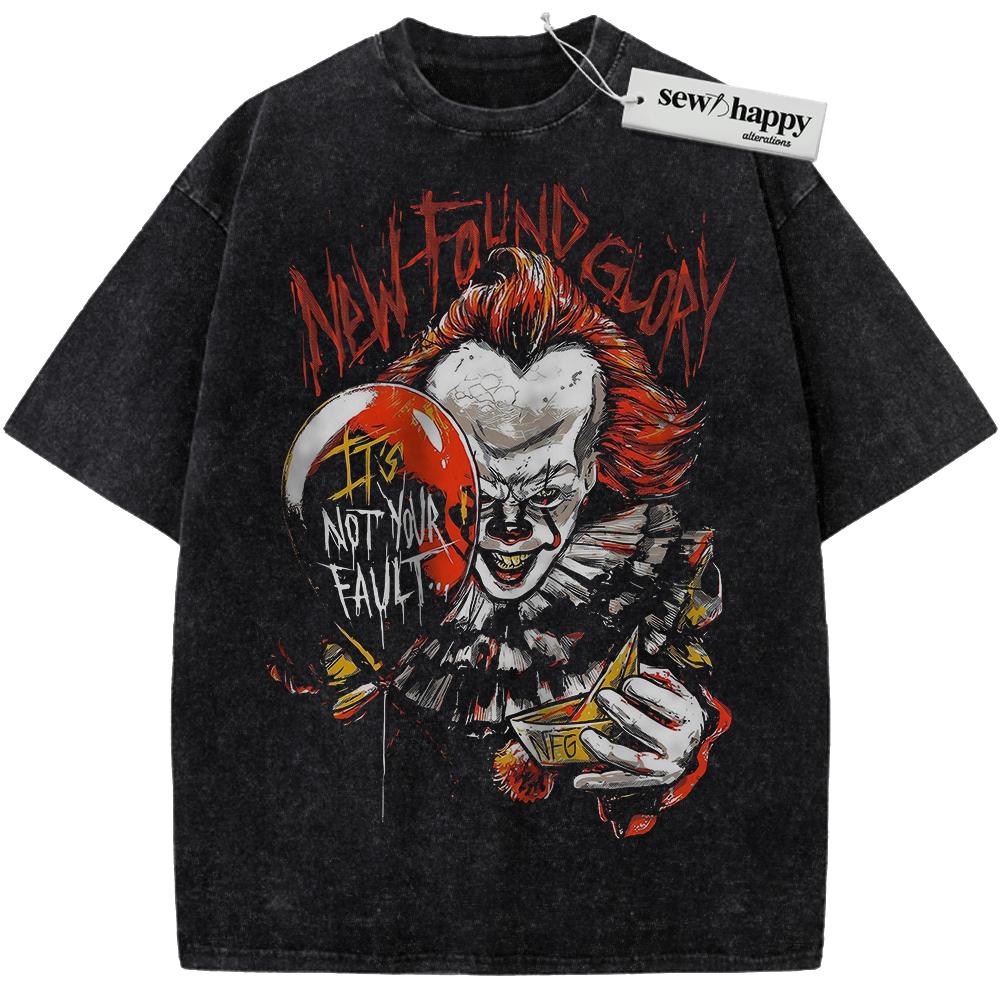 Wash Tee Pennywise Shirt, IT Shirt, Halloween Shirt, Horror Shirt, Vintage T-Shirt