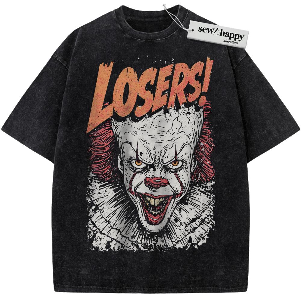 Wash Tee Pennywise Shirt, IT Shirt, Halloween Shirt, Horror Shirt, Vintage T-Shirt