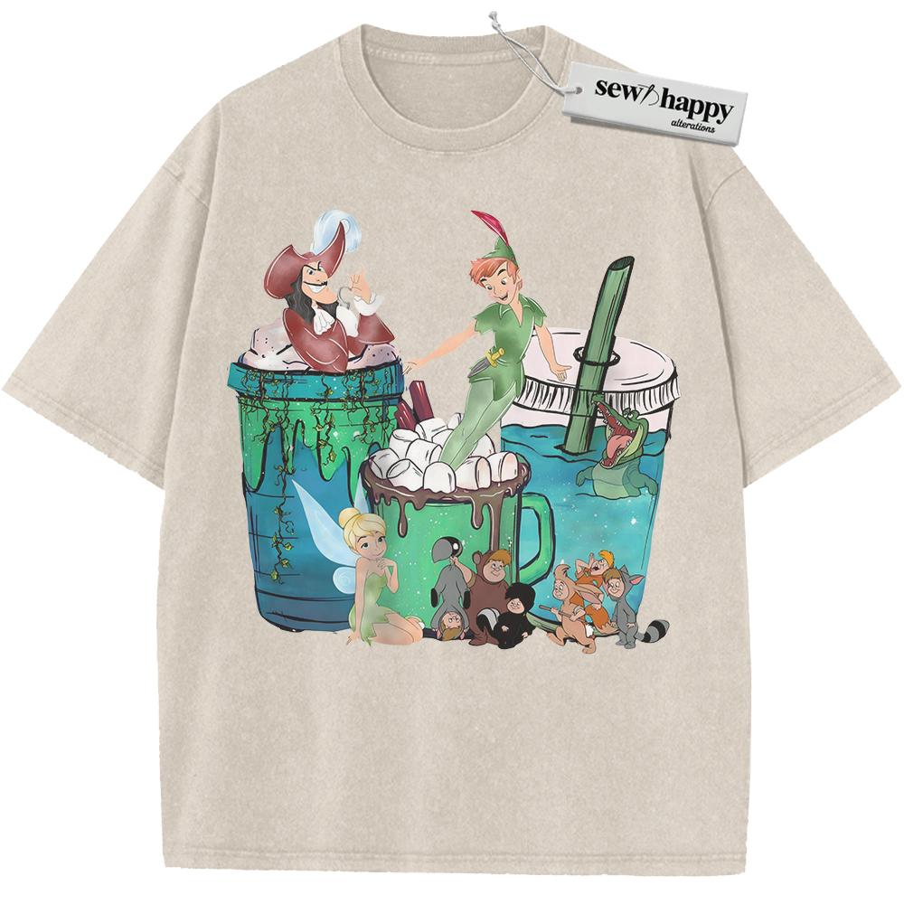 Wash Tee Peter Pan Shirt, Animated Shirt, Vintage T-Shirt