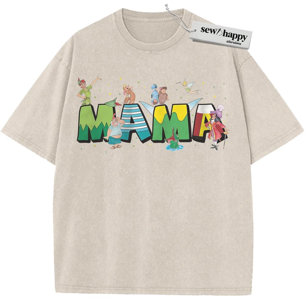 Wash Tee Peter Pan Shirt, Mother's Day Shirt, Animated Shirt, Vintage T-Shirt