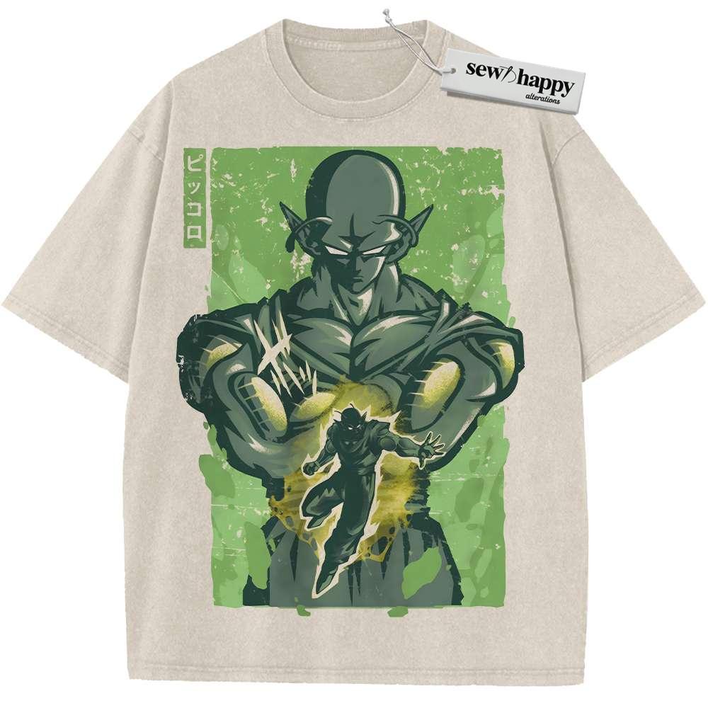 Wash Tee Piccolo Shirt, Dragon Ball Z Shirt, DBZ Shirt, Anime Shirt, Vintage T-Shirt