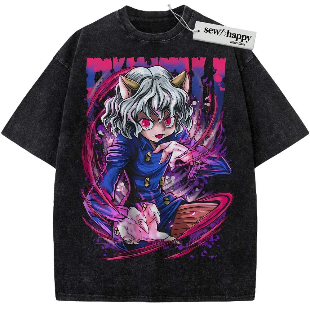 Wash Tee Pitou Shirt, Hunter x Hunter Shirt, HxH Shirt, Anime Shirt, Vintage T-Shirt