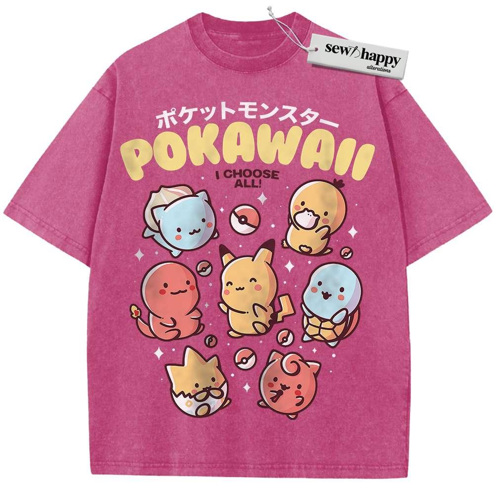Wash Tee Pokemon shirt, Anime Shirt, Vintage Tee