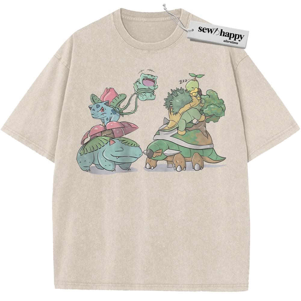Wash Tee Pokemon Shirt, PKM Shirt, Anime Shirt, Vintage T-Shirt