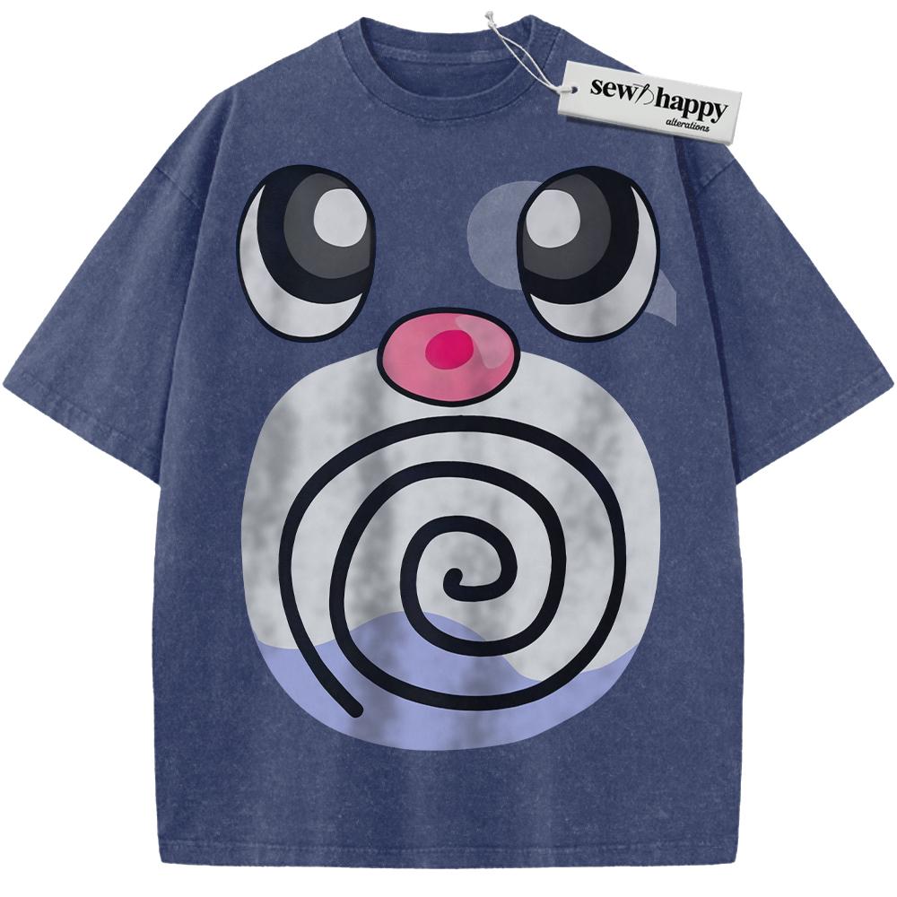 Wash Tee Poliwag Shirt, Pokemon shirt, Anime Shirt, Vintage T-Shirt