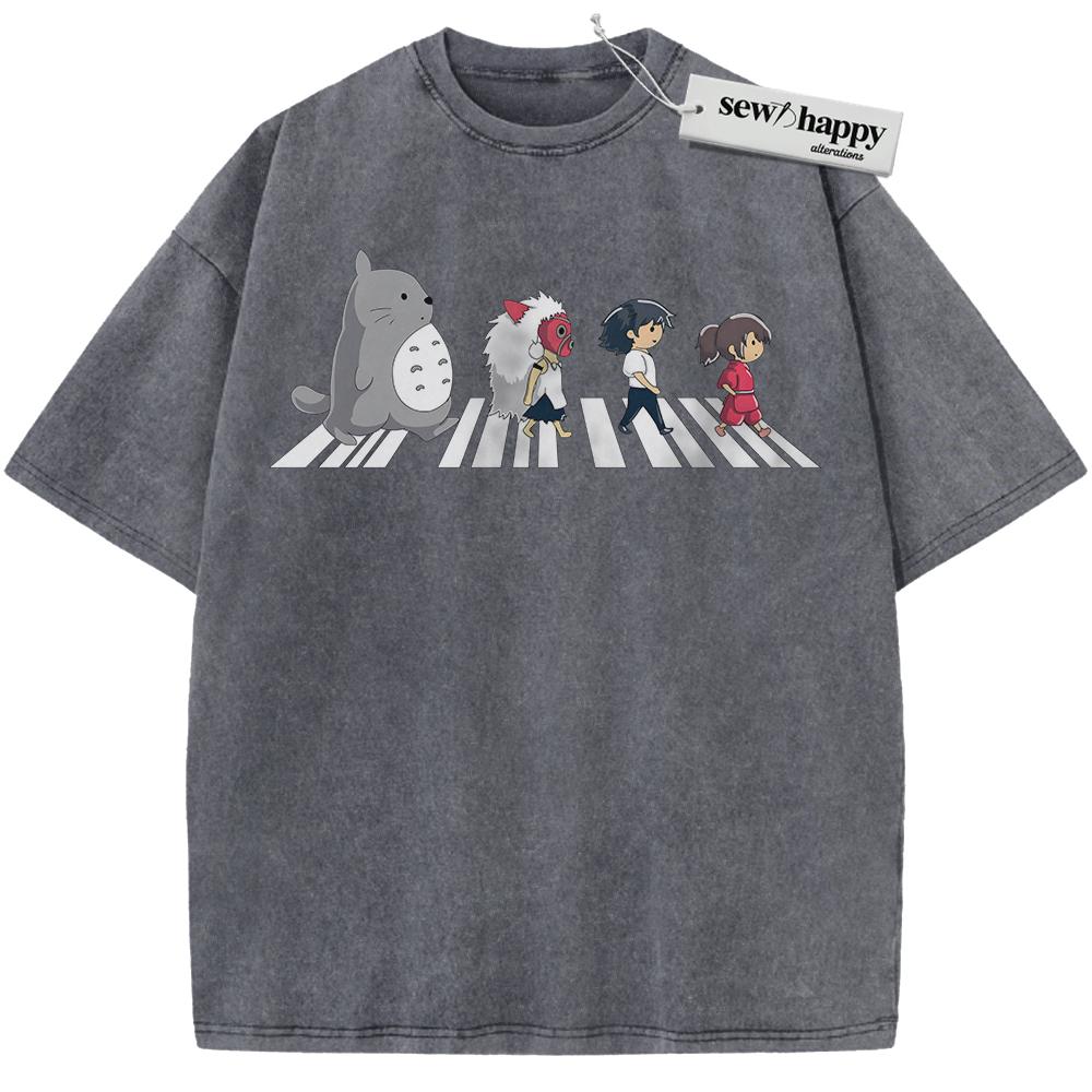 Wash Tee Princess Mononoke Shirt, Spirited Away Shirt, My Neighbor Totoro Shirt, Studio Ghibli Shirt, Anime Shirt, Vintage T-Shirt