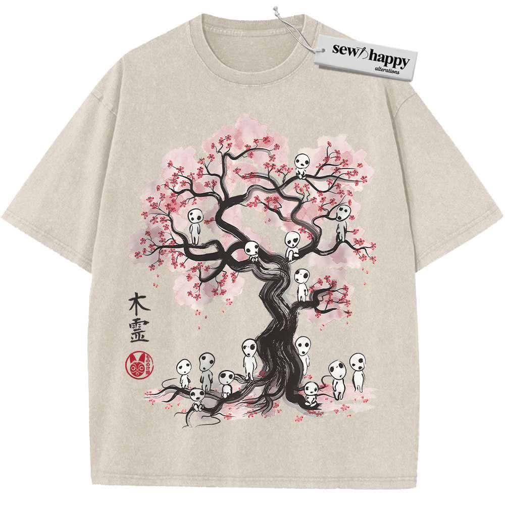 Wash Tee Princess Mononoke Shirt, Studio Ghibli Shirt, Anime Shirt, Vintage Tee Wash Tee Princess Mononoke Shirt, Studio Ghibli Shirt, Anime Shirt, Vintage Tee - Image 1
