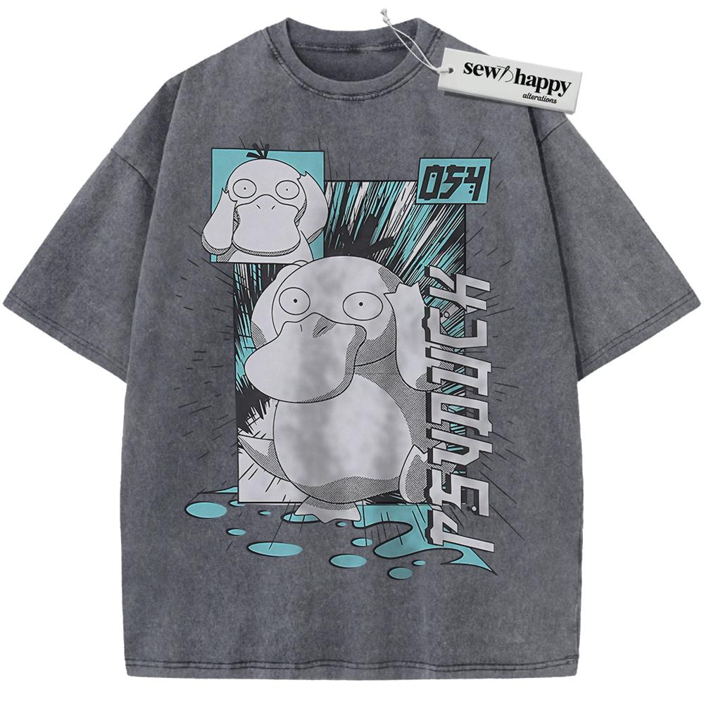 Wash Tee Psyduck Shirt, Pokemon shirt, Anime Shirt, Vintage Tee