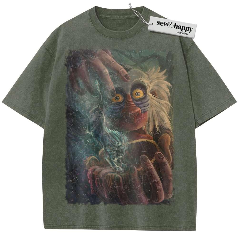 Wash Tee Rafiki Shirt, The Lion King Shirt, Disney Shirt, Animated Shirt, Vintage Tee