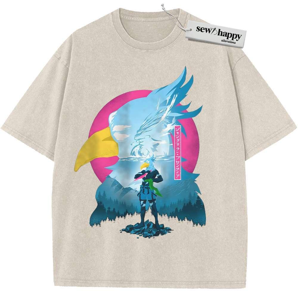 Wash Tee Rakuro Hizutome Shirt, Shangri-La Frontier Shirt, Anime Shirt, Vintage T-Shirt