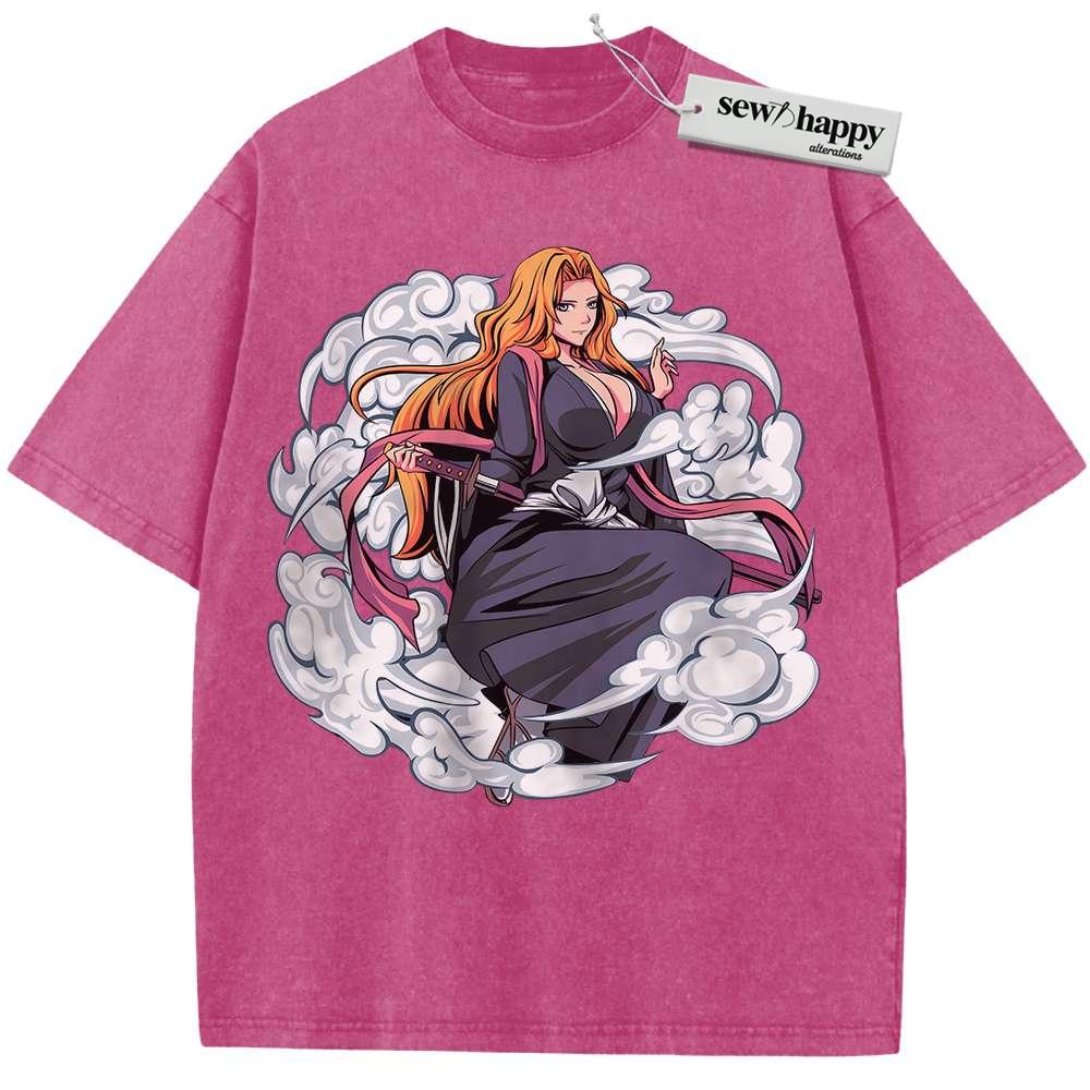 Wash Tee Rangiku Matsumoto Shirt, Bleach Shirt, Anime Shirt, Vintage T-Shirt